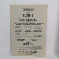 Cloud 9 Program - Alcazar Theatre - San Francisco, California 