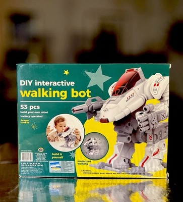 DIY Interactive Robot Motorized Walking 53 Piece Kit Build Your Own Bot Sealed