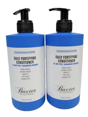 BAXTER DAILY FORTIFYING CONDITIONER ALL HAIR TYPES 16 OZ NWOB LOT OF 2