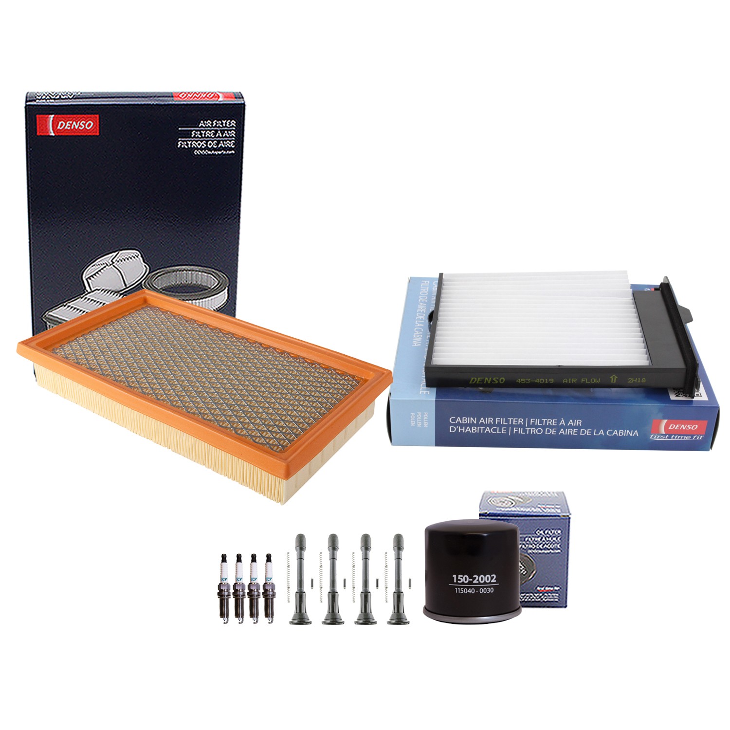 Denso Tune Up Kit 4 Spark Plugs  Boots Kit for Nissan Versa SL 1.8L L4 Gas 2008