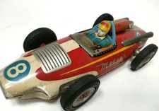 Tin Toy Racing Car Friction 1960s ICHIKO Racing Car Tinplate From Japan 2512TK