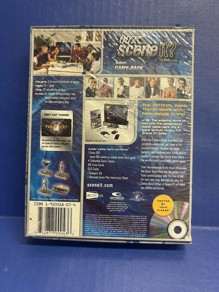 “Scene It? 007 Edition The DVD Game Game Pack; Sealed - Image 4 of 4
