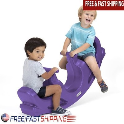 Rock & Roll Teeter Totter Kids Indoor Outdoor Seesaw Tunnel Play Durable Toy New