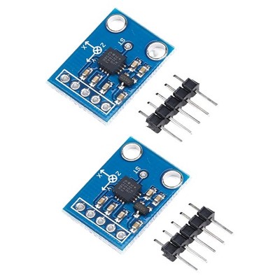 2Pcs GY-61 ADXL335 Triaxial Accelerometer Module 3 5V Accelerometer Sensory