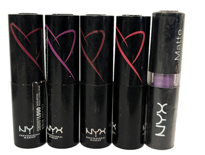 5x NYX Lipstick, Emotion, Dirty Talk, Opinionated, Day Club, Zen Orchid