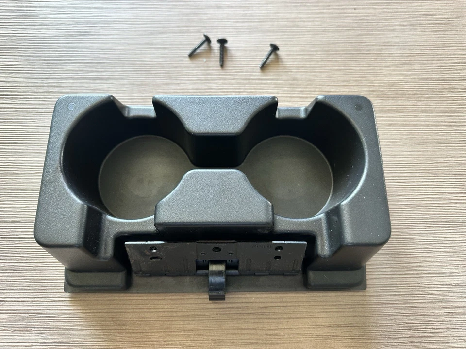 07-14 CHEVY SILVERADO GMC SIERRA ASIENTO DE SALTO CENTRAL TRASERO PORTAVASOS NEGRO Foto 3 de 4