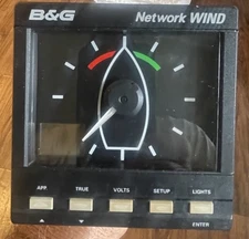 B&G Network WIND Instrument Display Head - 611-00-007 Preowned