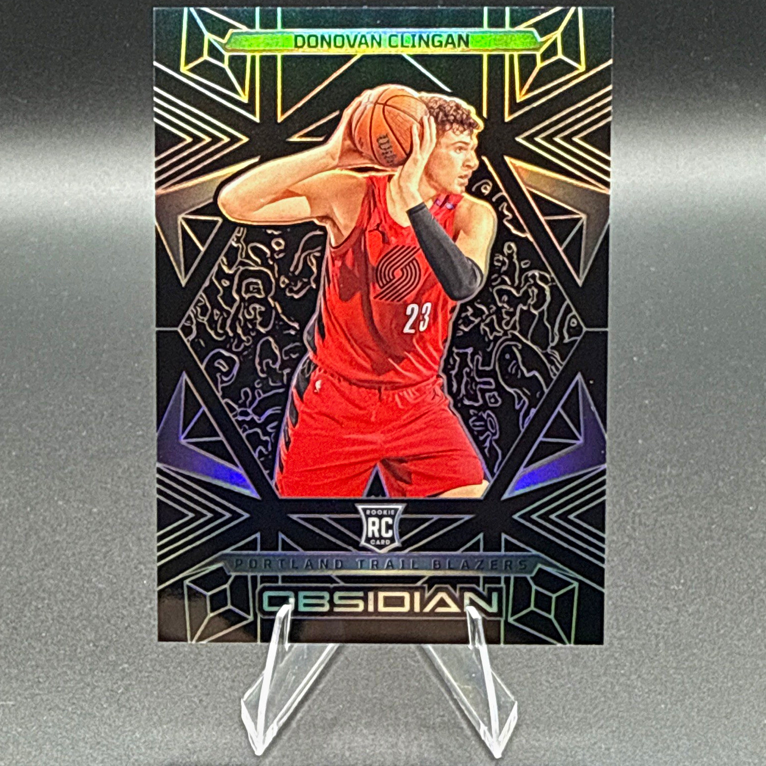 Panini 2024-25 Obsidian Donovan Clingan #175 Base (RC) Trail Blazers