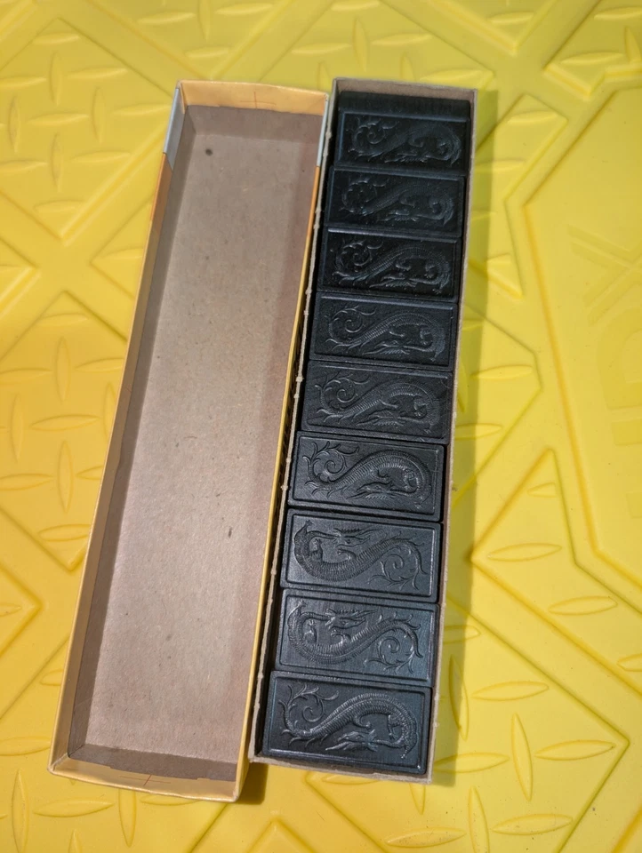 Vintage Wooden Dragon Double Six Dominoes 4130 game set by Milton Bradley 28pcs - Image 4 of 4