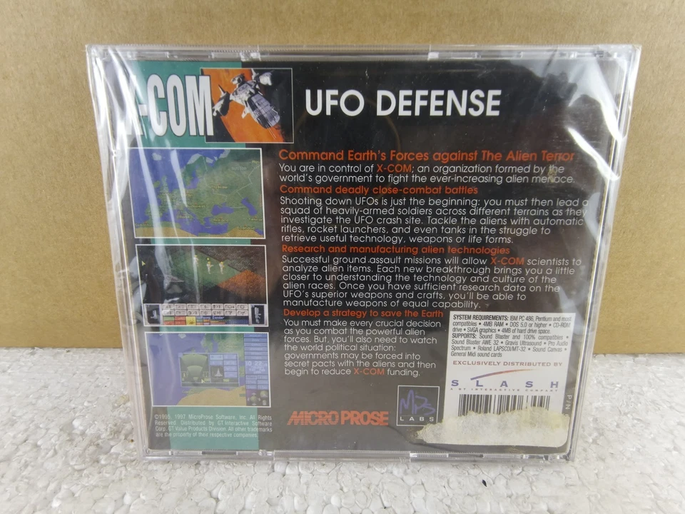 X-COM UFO Defense PC DOS CD-ROM MicroProse Sealed 1997 - VGA Ready - Image 2 of 3