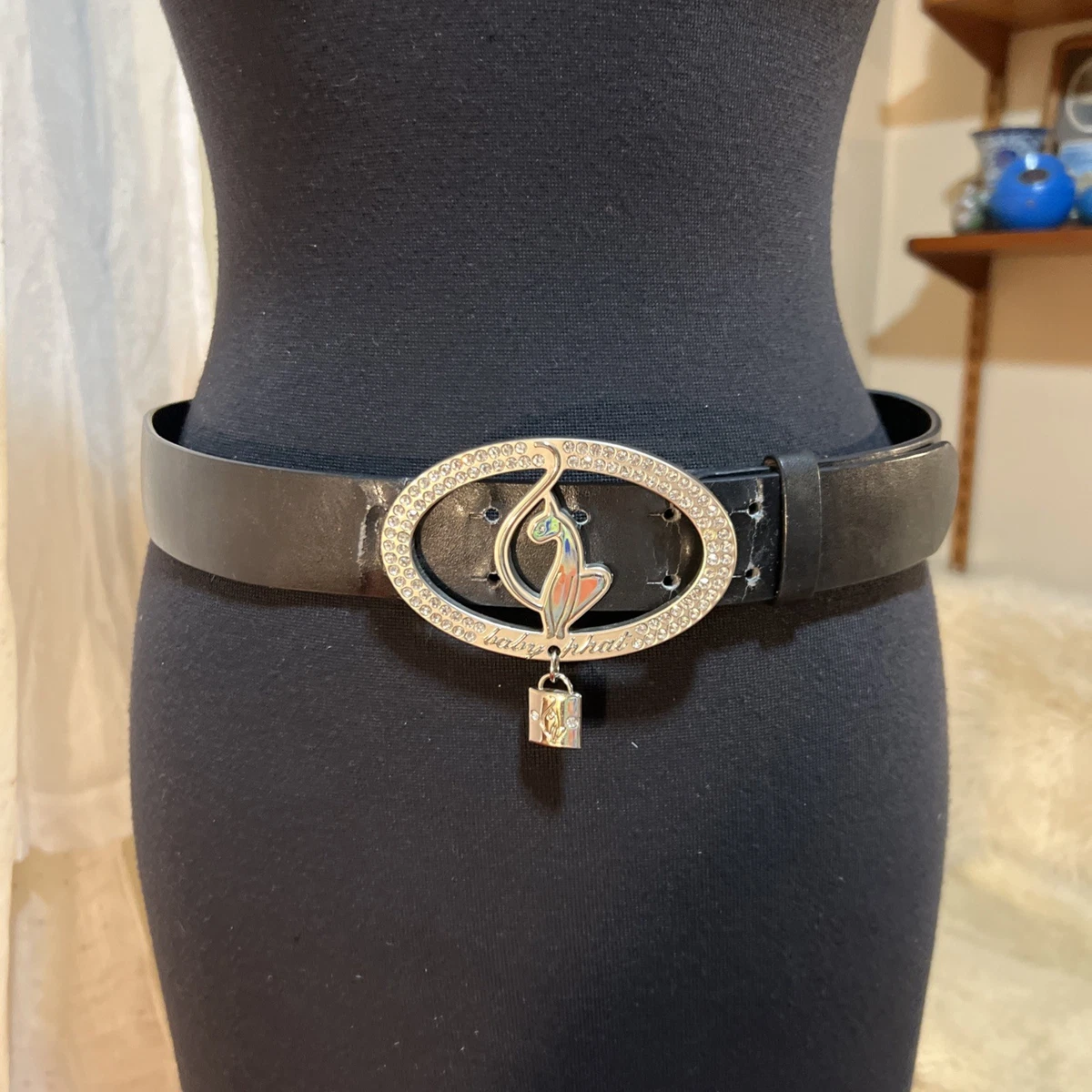 Faux Leather Black Vintage Belts for sale | eBay display picture 1