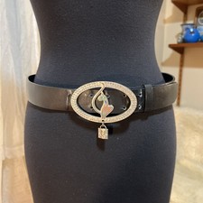 Baby Phat Vintage Y2K 90s Bling Belt  Buckle Rhinestones Medium