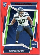 2022 Panini Rookies & Stars #173 Charles Cross Red ROOKIE CARD RC. rookie card picture
