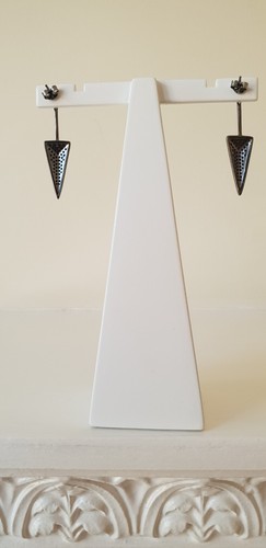 PENDIENTES GRANDES SIF JAKOBS PECETTO NEGRO ZIRCONIO - Imagen 10 de 12