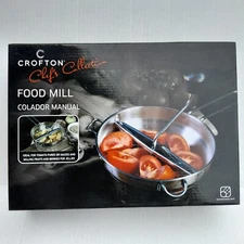 Crofton Chef's Collection 1.6 ml Food Mill 3 Discs Grinder NEW IN BOX