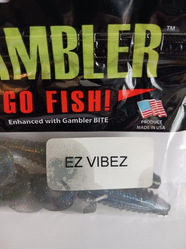 GAMBLER EZ VIBEZ, 4 inch, 5 pack, Blue and Green with Flakes - Picture 2 of 4