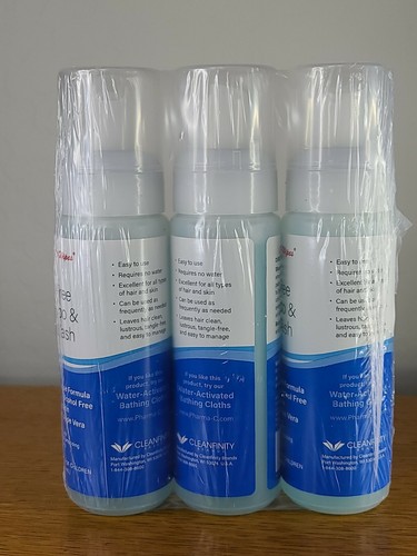 Cleanfinity's Pharma C Foaming Rinse-Free Shampoo & Body Wash