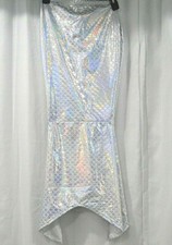 JUSTICE NWT GIRLS MERMAID TAIL SWIMSUIT COVERUP Large Beach Iridescent