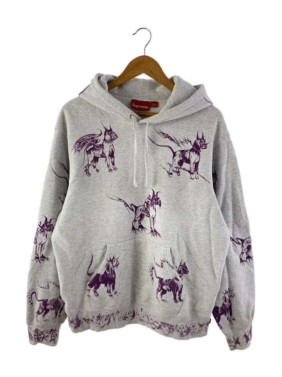Sweat à capuche Supreme M coton blanc animal occasion