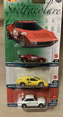 Hot Wheels Premium Car Culture Set of 5 - Spettacolare Lamborghini, Alfa, Lancia