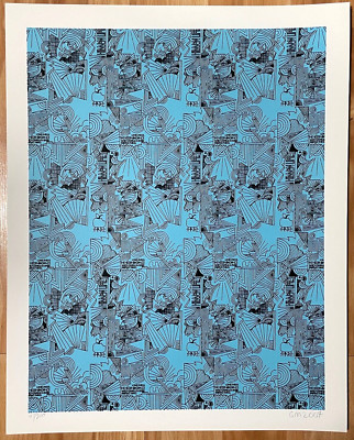 Geoff McFetridge The Hidden Radiance 2004 signed #d screenprint Beautiful Losers