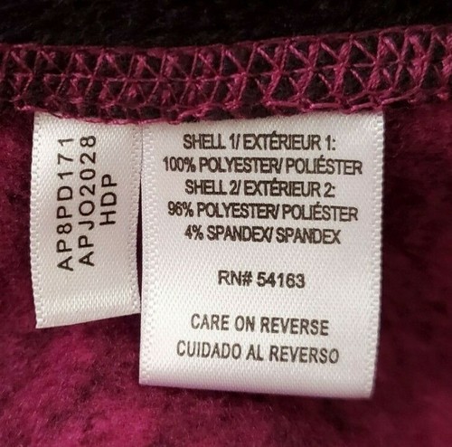 Marc New York Andrew Marc Jacket Womens Plum Large Athletic Jersey Zip - Picture 8 of 12