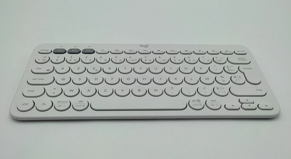 Logitech K380 Bluetooth Tastatur Französisches AZERTY Layout Weiß Kabellos - Bild 2 von 4