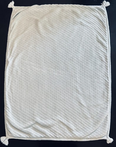 3 Pottery Barn Kids Knitted Blankets Grey White Striped Cable Knit Blue Sherpa - Picture 16 of 23