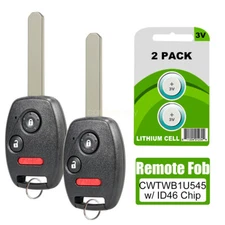 2 For 2005 2006 2007 2008 Honda Pilot Keyless Remote Control Key Fob CWTWB1U545