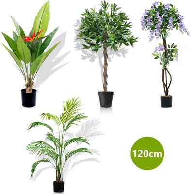 Große Palme Künstlich 120cm Natur Stil Realistisch Outdoor Indoor Deko