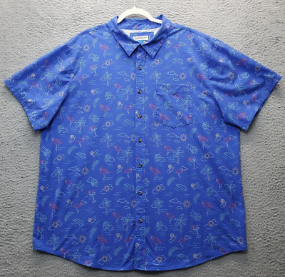 Magellan Fishing Shirt Mens 2XL Multi Moisture-Wicking Classic Fit Button Down