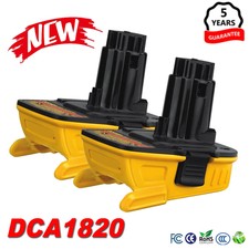 2PACK 18V To 20V MAX DCA1820 Adapter Converter For DEWALT 20Volt Li-ion Battery