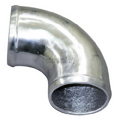 CXRacing 2" O.D. Cast Aluminum Elbow 90 Degree Pipe Tube Tight Bend Polished - Picture 1 of 4