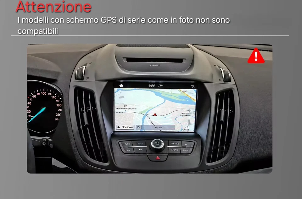 Autoradio stereo Android 9 Pollici per Ford Kuga Dal 2013 Al 2017 - Immagine 4 di 4