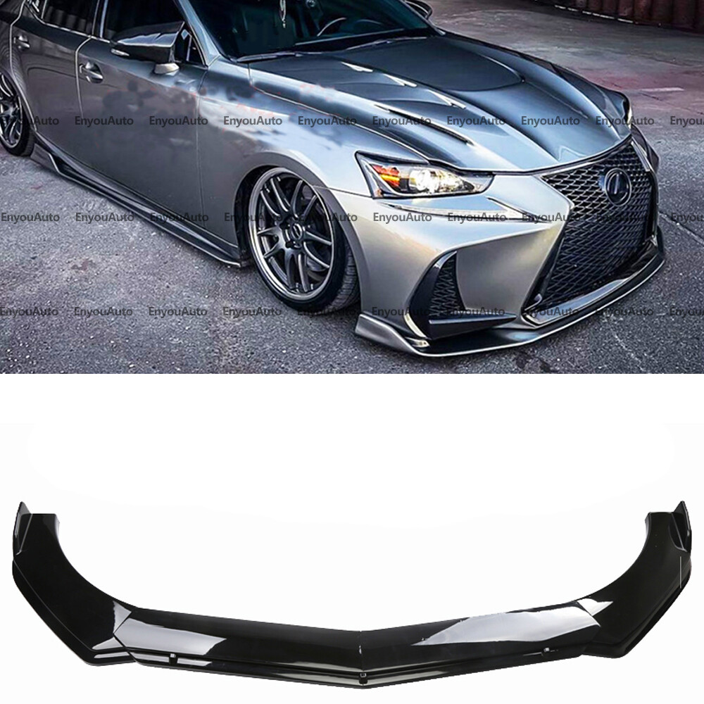 For Lexus es250 es300 es330 es350 Front Bumper Lip Spoiler Splitter Black