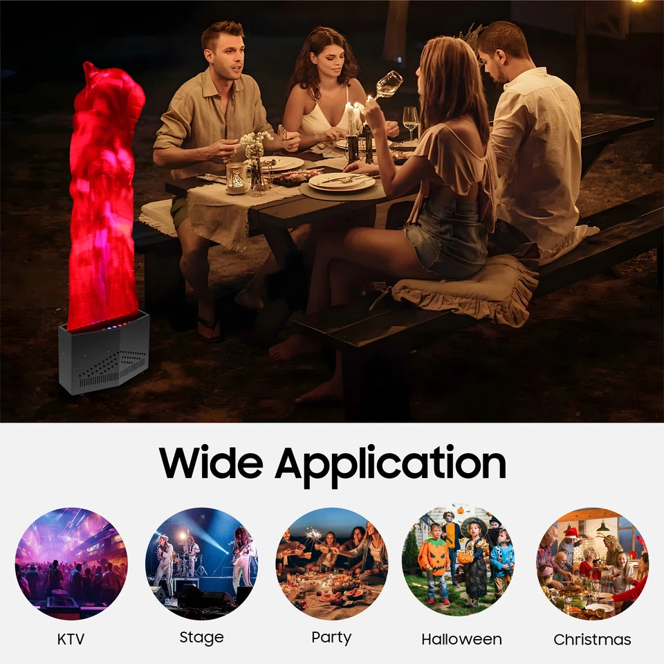 36 LED Stage Atmosphere Effect Fake Fire Flame Machine Flame Fire Light Machine - Image 4 of 4