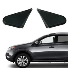 Pair Side Door Wing Mirror Corner Triangle Cover Trim For TOYOTA RAV4 2013-2018