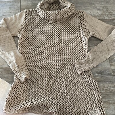 Rick Cardona Pullover Damen Größe 38 Strick Beige Neu Rollkragen 