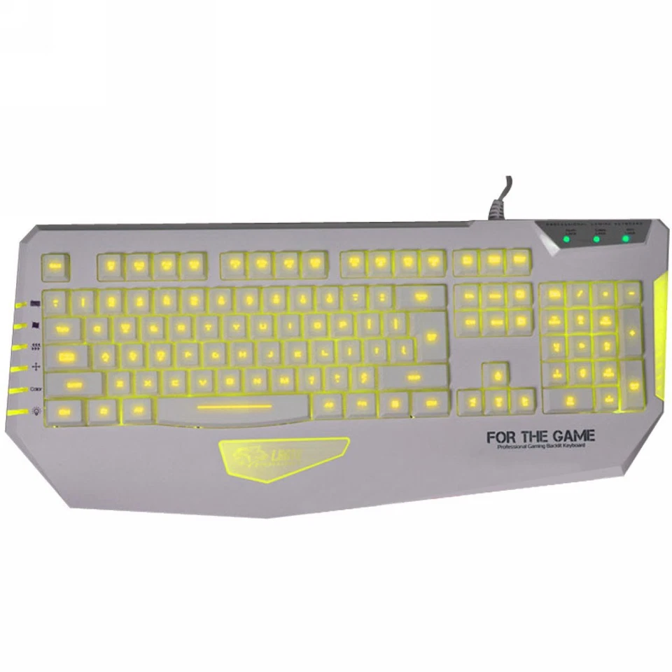 * QisanA Judges 3 Colors LED Illuminated Ergonomic Multimedia Backlight USB Wire - Image 4 of 4