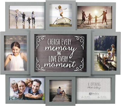 Malden International Designs Gray Cherish Every Moment 8-Opening ['White'] 