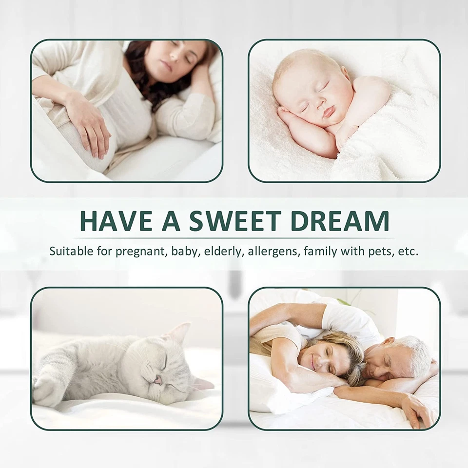 100% Waterproof Mattress Protector Quilted Breathable Premium Cover, Full Size - Image 3 of 4