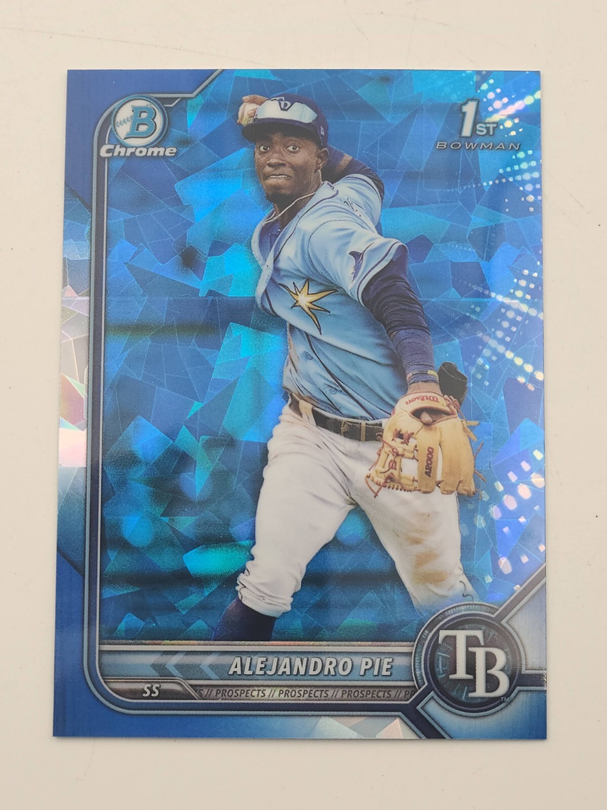 Alejandro Pie 2022 Bowman Chrome Sapphire 1st Bowman #BCP-99 Tampa Bay Rays