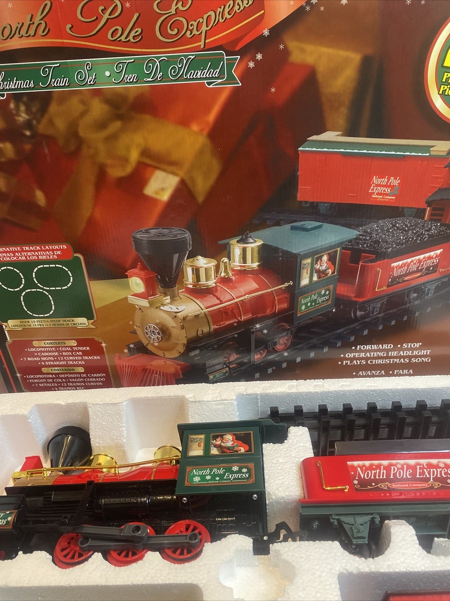 EzTec North Pole Express Christmas Train, 27 pieces, moves and