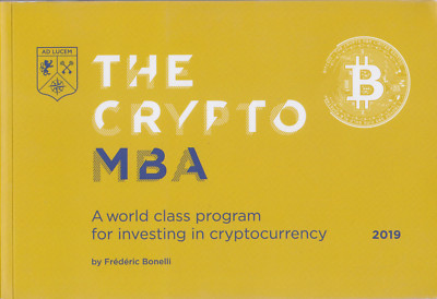 The Crypto MBA 2019 Frederic Bonelli PB sleeve Bitcoin cryptocurrency Ad Lucem