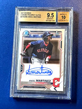 Angel Martinez 2021 Bowman 1ST Chrome Auto BGS 9.5/10 Gem Mint Guardians 048
