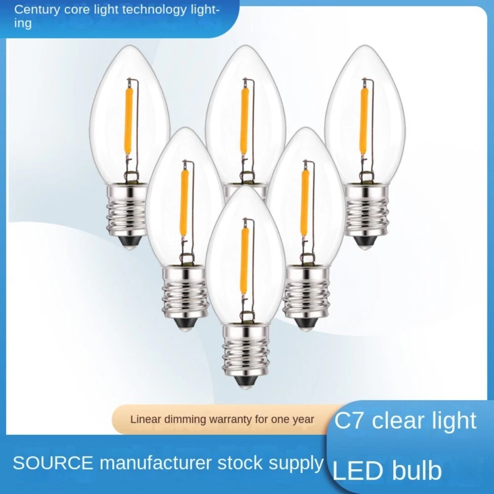 Warm White Crystal Light Bulb 0.5W 1W Light Bulb LED Bulb 6000K White Light