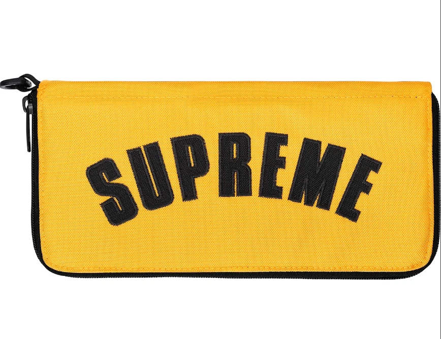 Organisateur de logo arc Supreme x TNF (The North Face)   Jaune   Neuf SS19 RARE