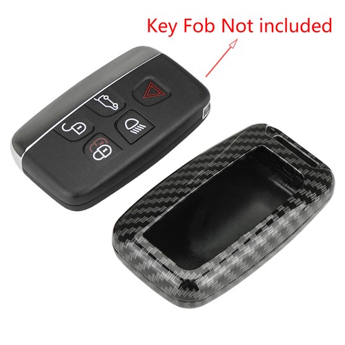 For Land Rover Range Rover Sport Carbon Fiber Key Fob Case Cover + ChainRing - Bild 2 von 12