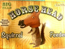 New in Box  Big Horse Head Squirrel Feeder - Hang from branch or deck railing