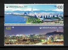 SOUTH KOREA 2023 SEOUL CAPITAL OF KOREA SE-TENANT COMP. SET OF 2 STAMPS IN MINT